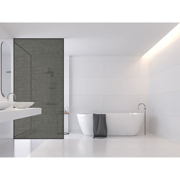 Frosted Vinyl Sticker For Your Shower Glass (glass not included)  Design: Charcoal