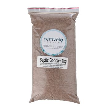 Septic and Pit Gobbler™ bio-enzyme toilet treatment YEMVELO HYGIENE 1 kg