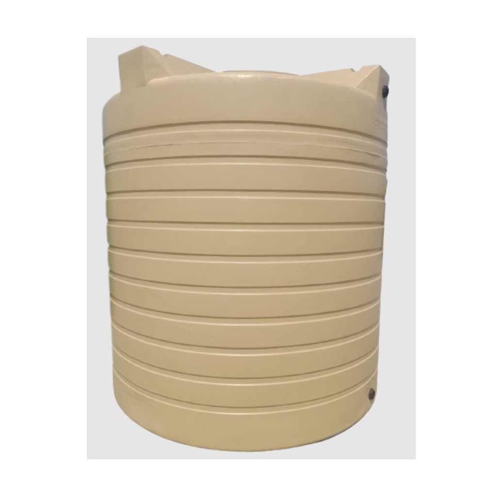 10 000L Vertical Beige Water Tank 10300L Max Storage Capacity Makoro