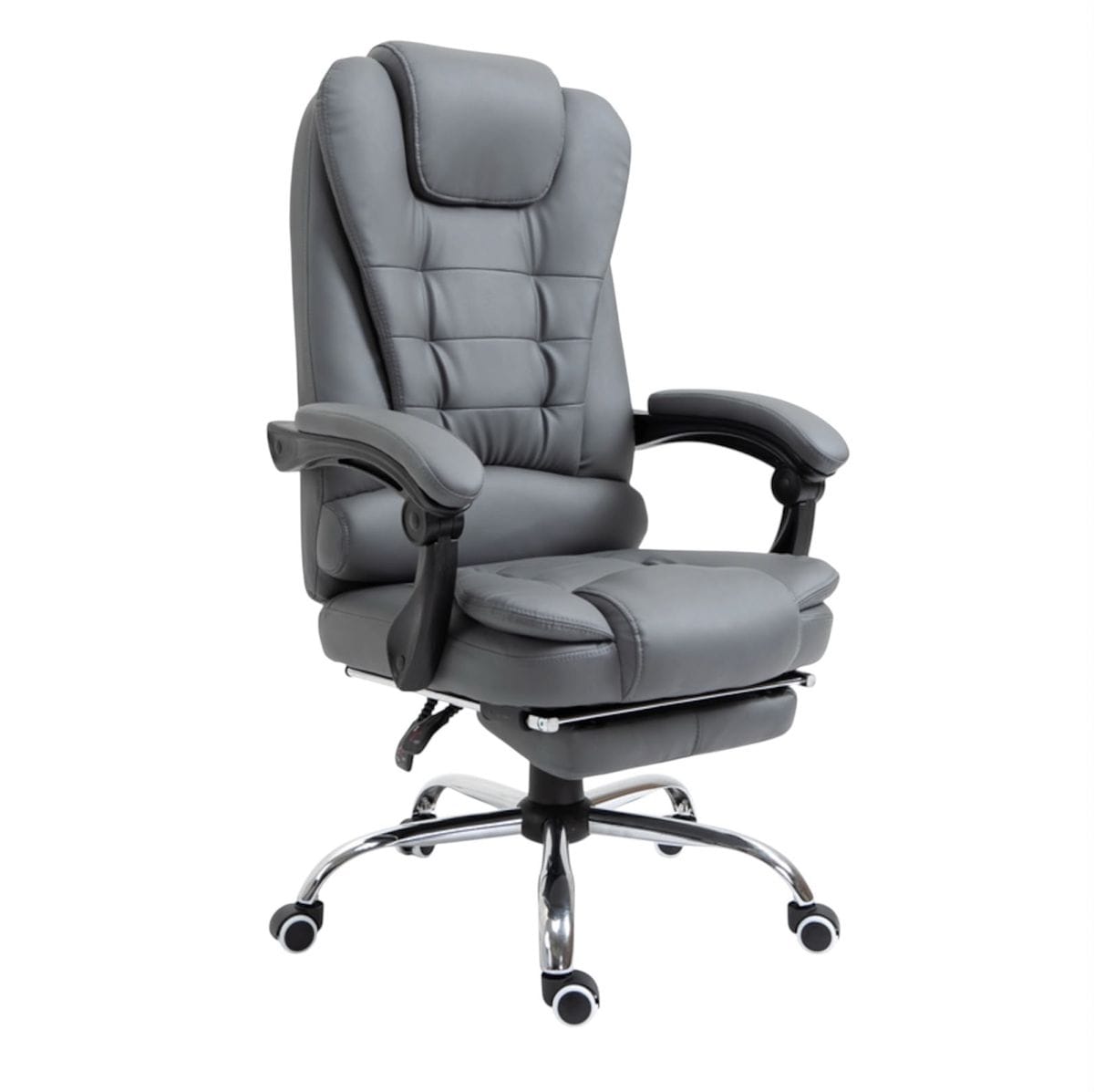 LBM FURN-Ergonomic Executive Recliner Office Chair- Grey
