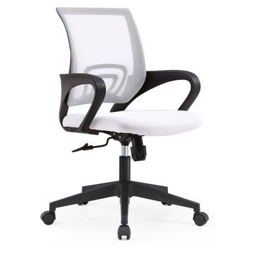 TOCC Zippy netting Back Typist Office Chair with Black Base - White