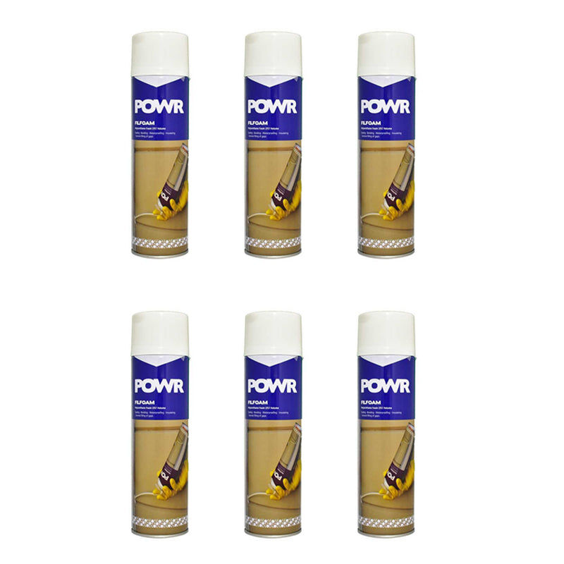 POWR Polyurethane Foam Filler (Filfoam) 750ml ( 6 Pack )
