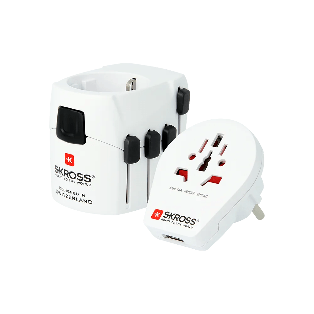 SKROSS - PRO World & USB (7A) Universal Travel Adapter