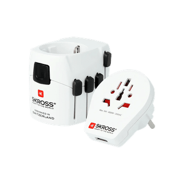 SKROSS - PRO World & USB (7A) Universal Travel Adapter