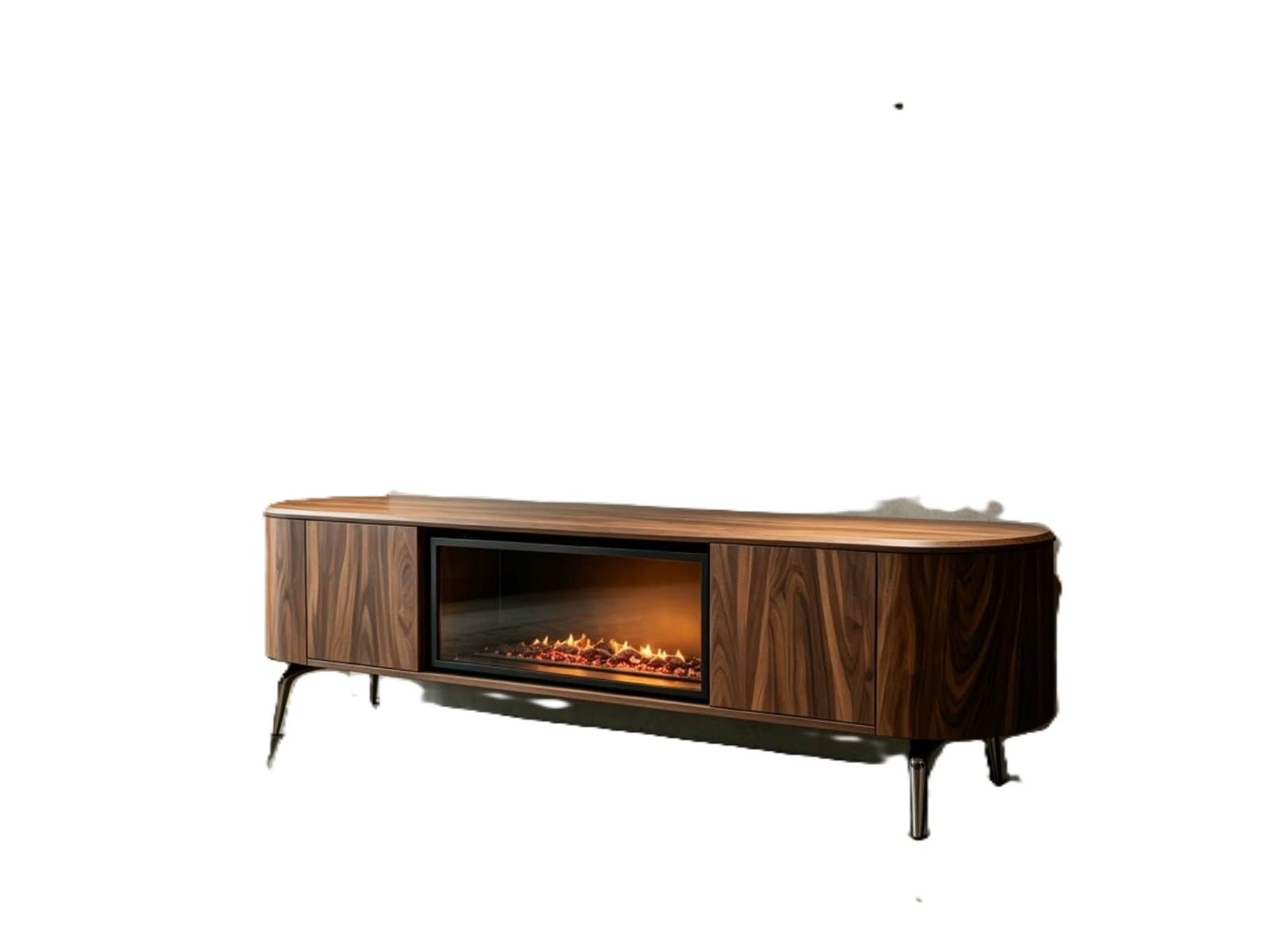 LBM FURN- Cadio Fireplace Tv Stand