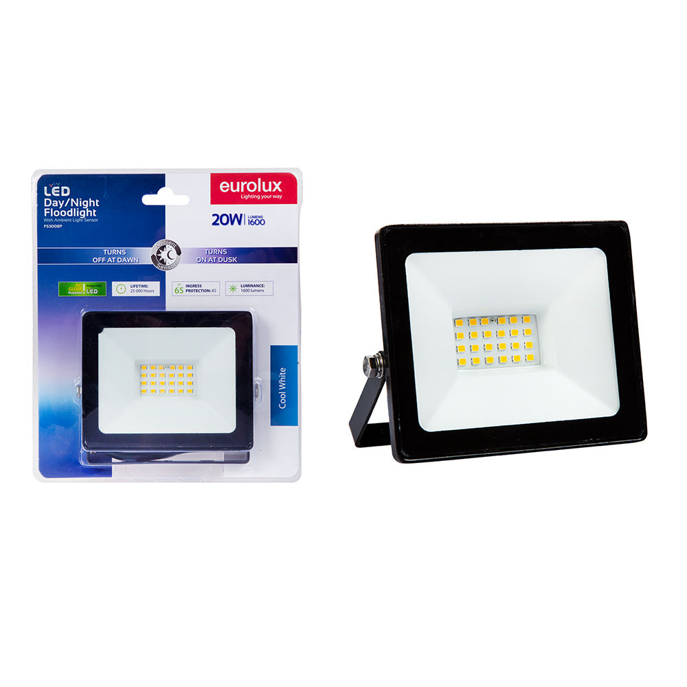 Eurolux - LED - 20w - Floodlight - Black