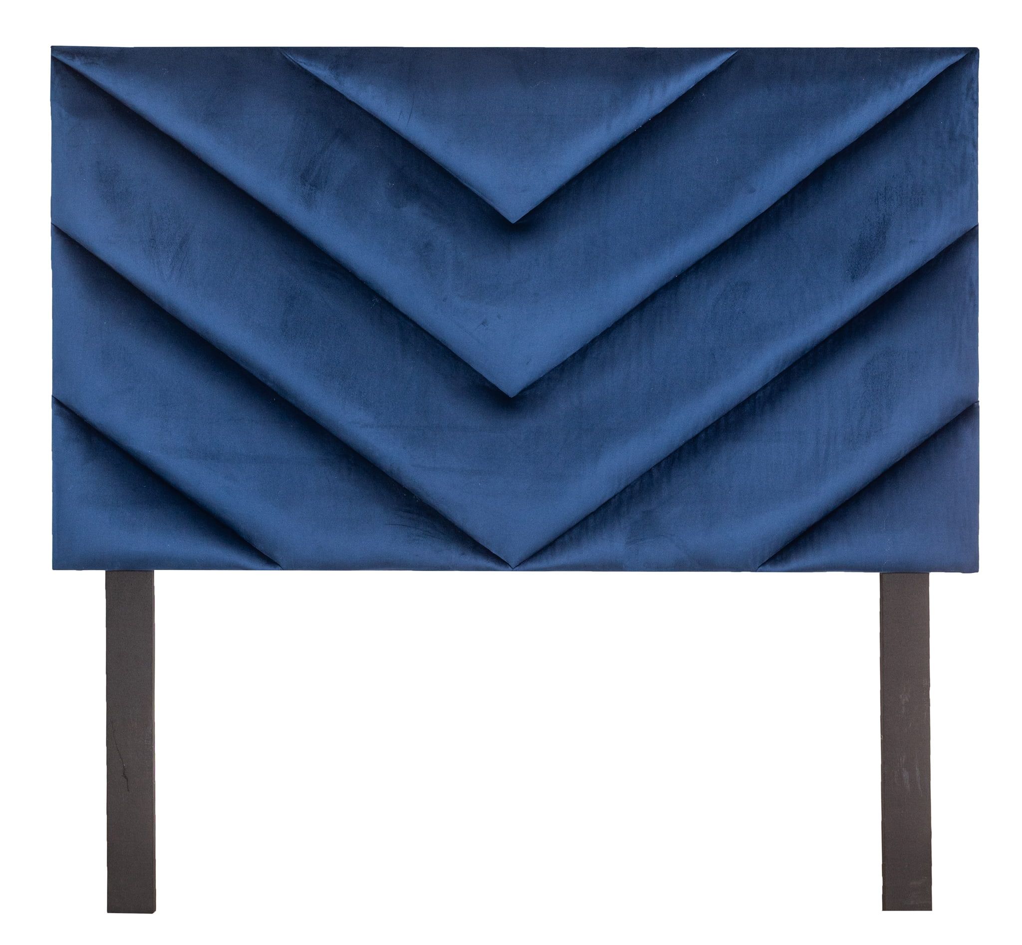 Fusion Headboard - Blue Velvet - Double