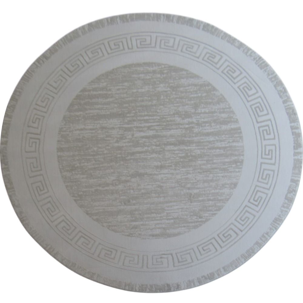BK Carpets & Rugs – Modern Round Rug - Beige - Cream - 2m x 2m