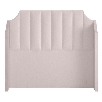 Zenia Arched Headboard Double -Linen Off White