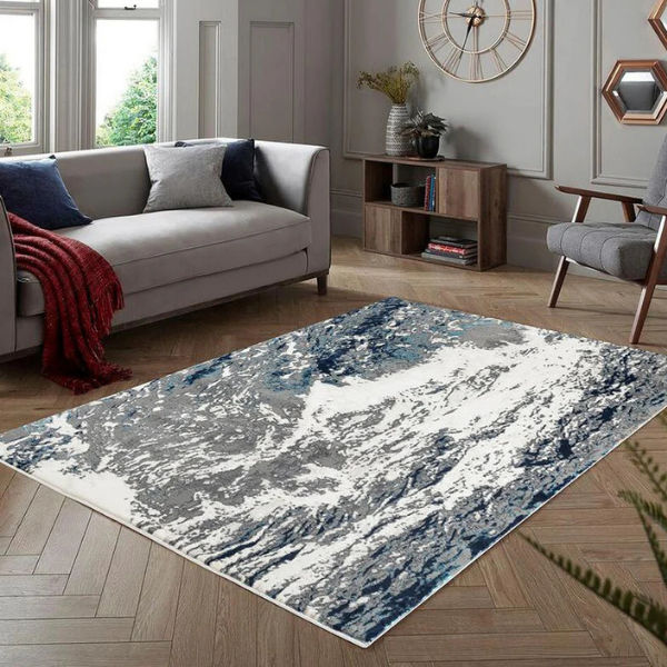 Elit Wing Grey Blue Rug – 160 x 230 cm