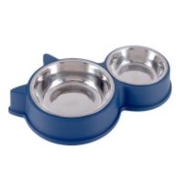 Stainless Steel Pet Bowls-blue