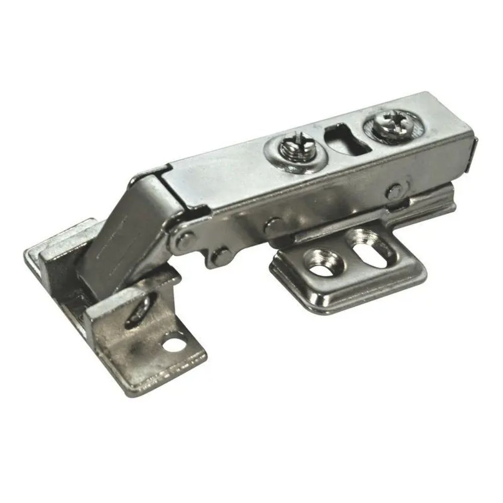 Steel Door Clip Hinges with Mounting Plates – 1 Pair for Aluminium Frame Doors