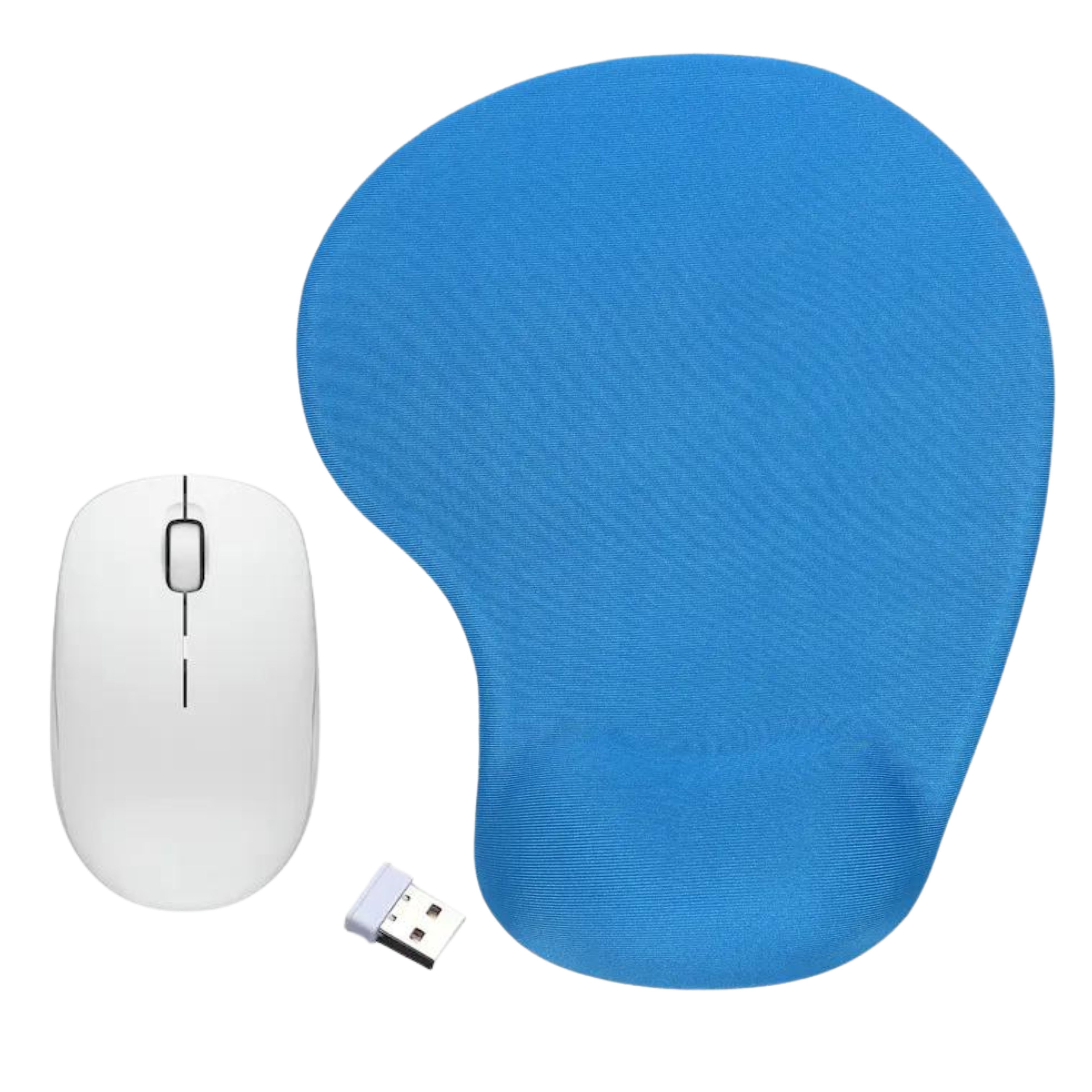 Ergonomic Gel Mouse Pad and Ezra Wireless Mouse Blue LEROY MERLIN South Africa