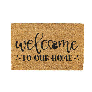 Welcome to our Home Coir Doormat Design 700 x 400 mm