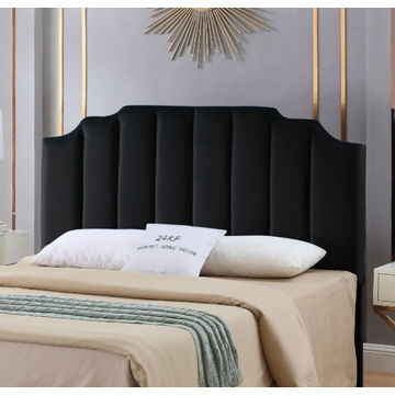 Seraphina Velvet Headboard -Black