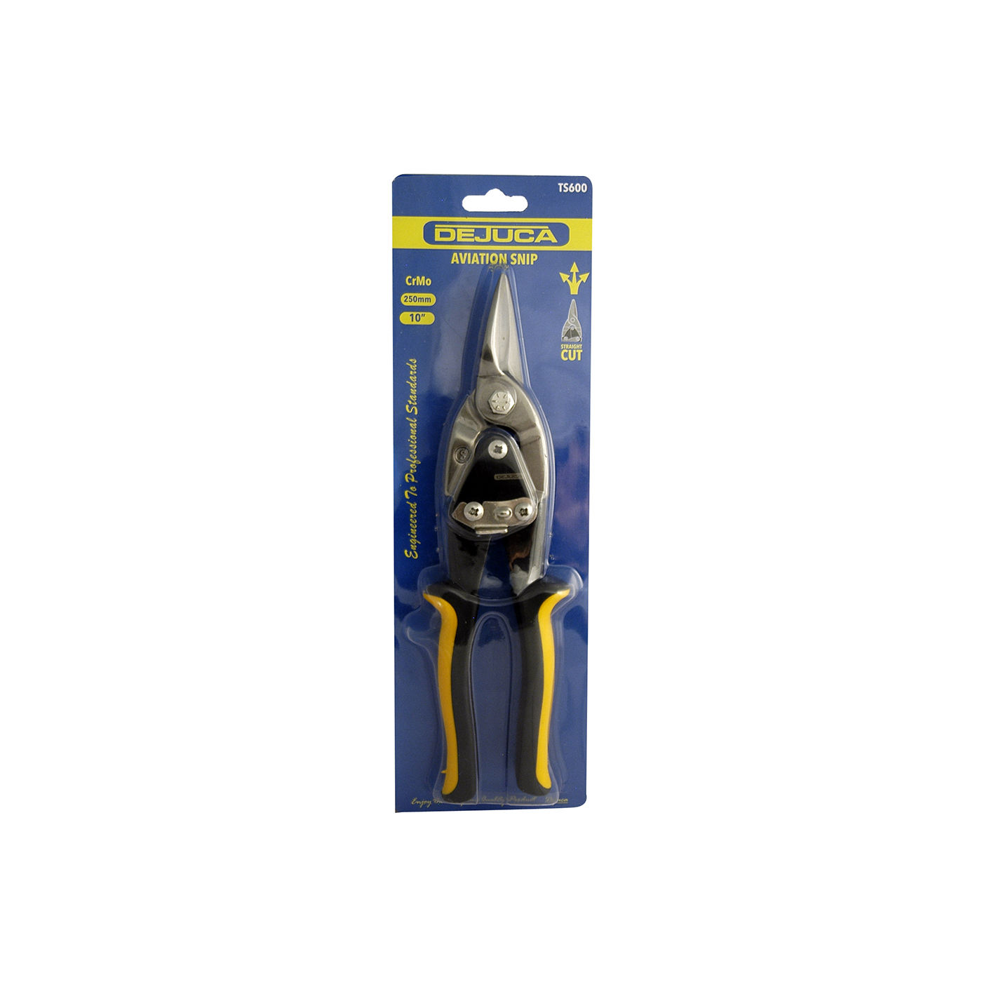 Dejuca - Aviation Snips - Straight - (yellow) - 250mm - 2 Pack