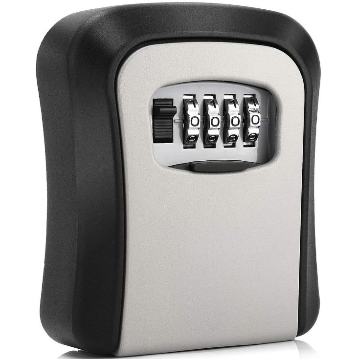 Wall Mounted Aluminium Key Lock Box-Gray