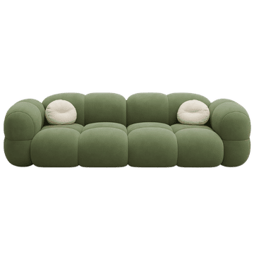 Olive Green Cloud Modular 3-Seater Sofa