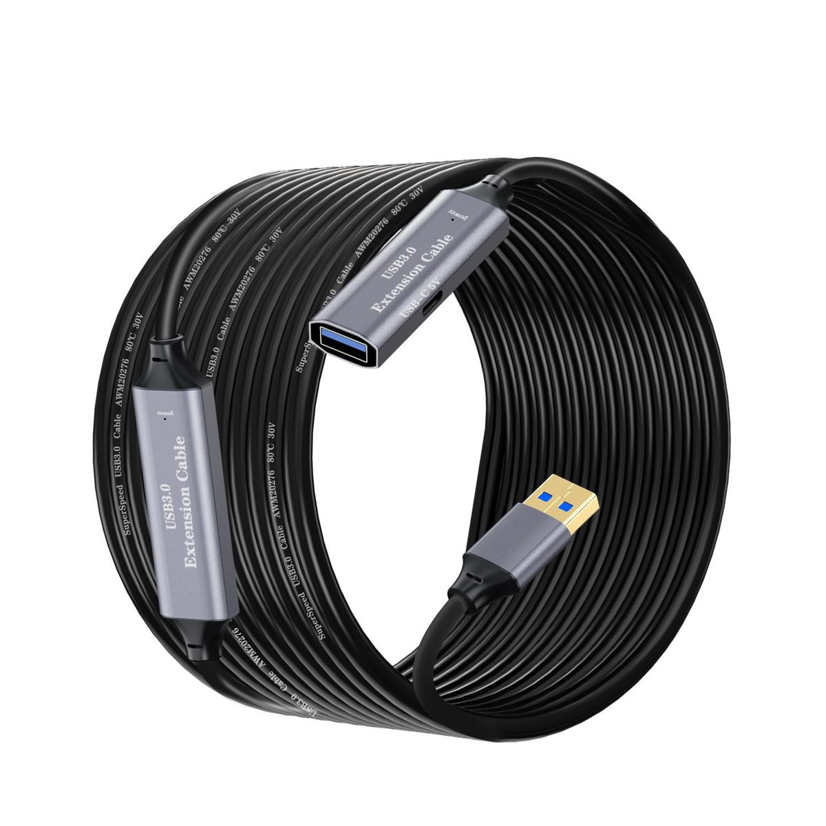 USB 3.0  Male to Female  5Gbps Data Transmission Extender Cable - 15m