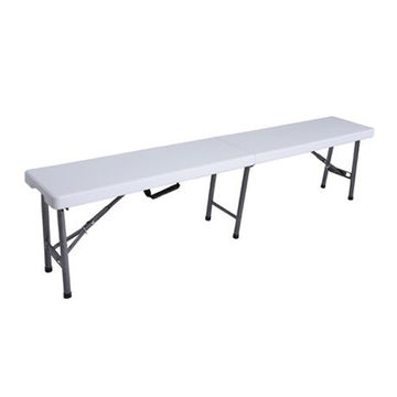 183cm Folding Bench with Handle - Durable HDPE and Steel Frame
