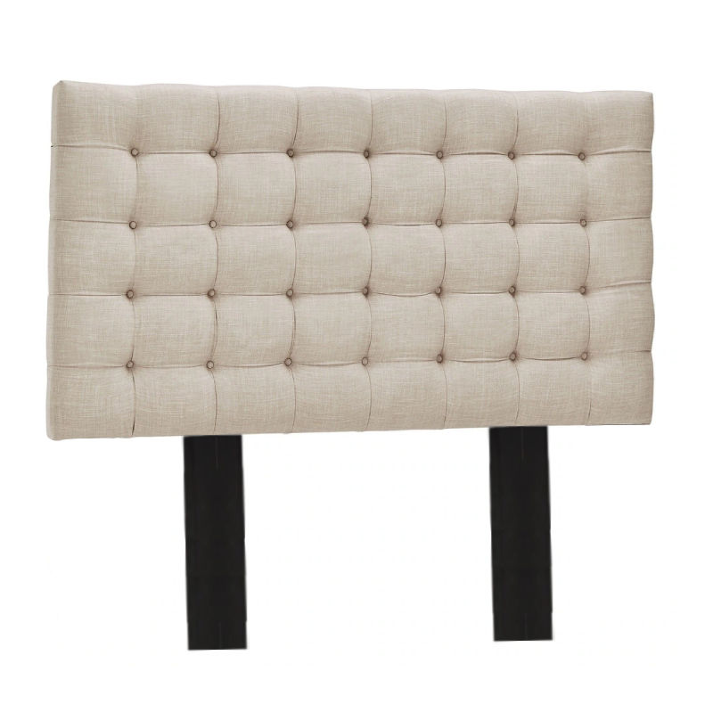 Nu Dekor - Benno Button Headboard - Queen - Cream