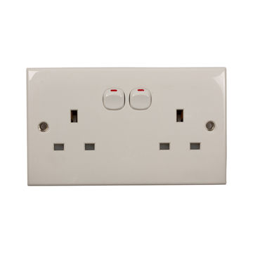 Eurolux - Switch Socket - Double - White - 10a - 5 Pack