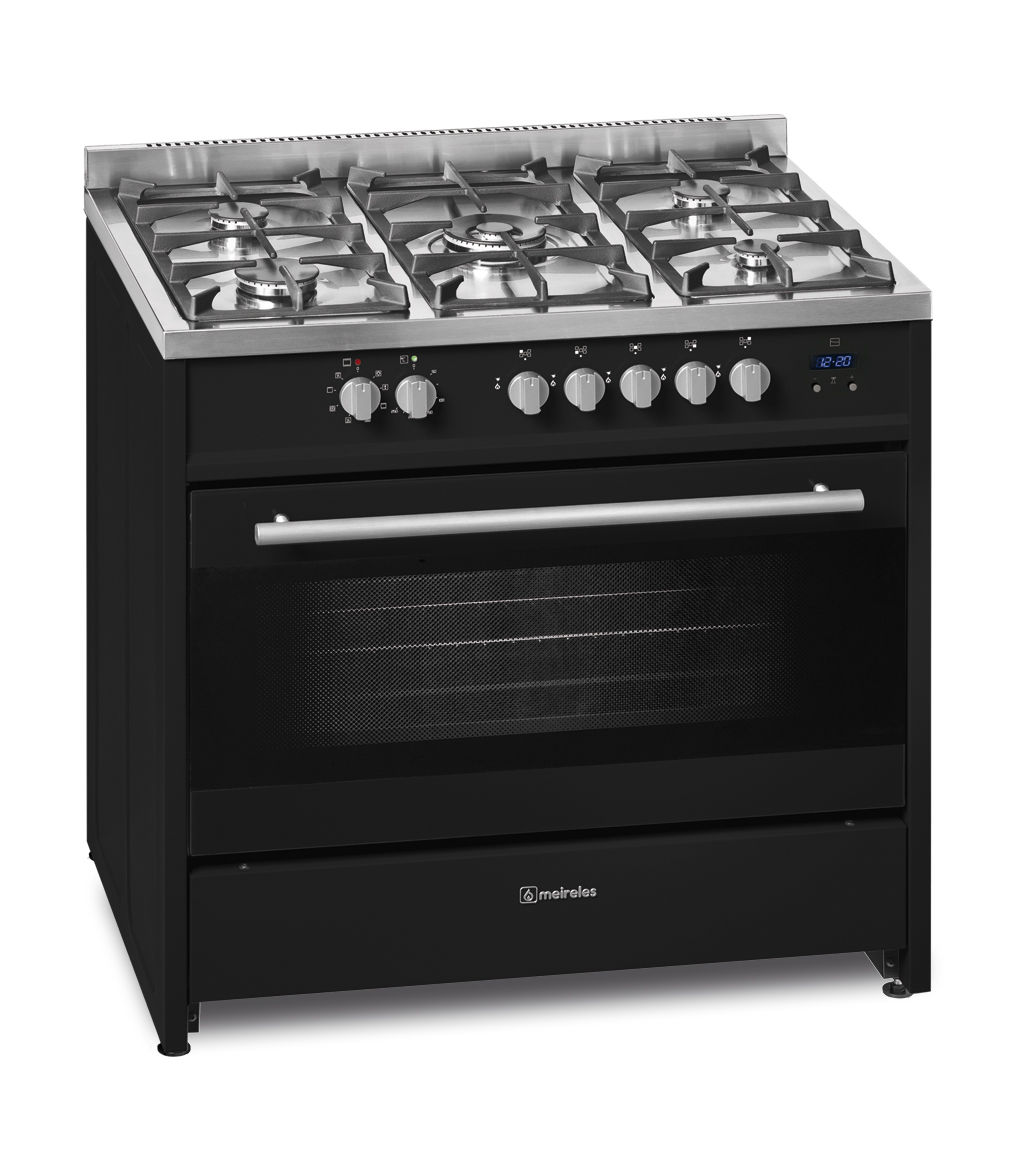 Meireles 90cm Freestanding Gas Gas BLACK Stove