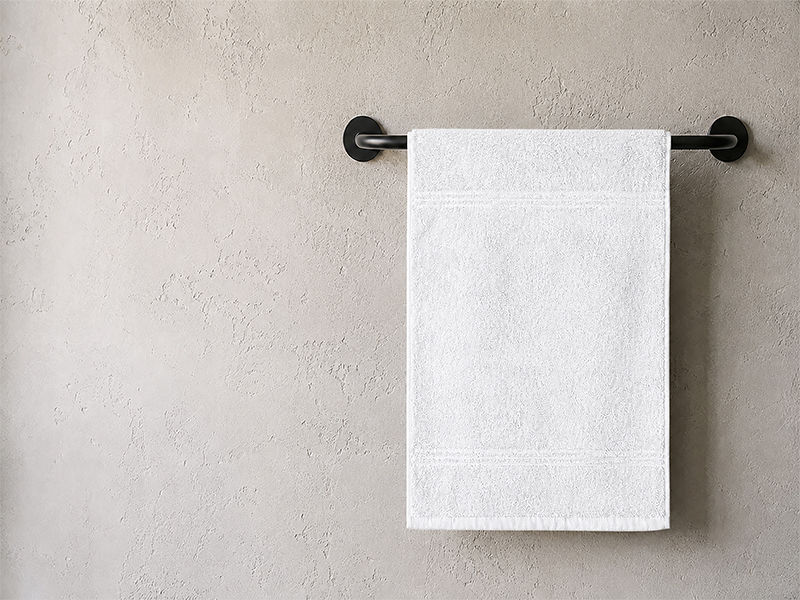 Hotel Collection 600GSM 50x90cms Hand Towels - 01 Pc Pack - Optical White