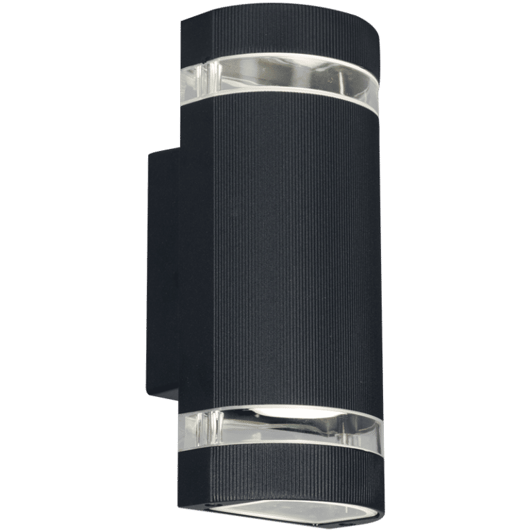 Cast Aluminium Wall Bracket with Glass Up and Down Facing IP44 2 x GU10