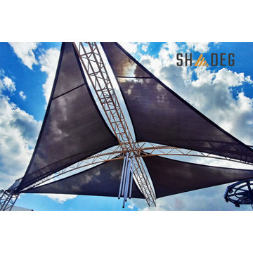 Shade Sail Charcoal Shadeg Ultrablock 600cm x 600cm x 848cm Right Angle Triangle