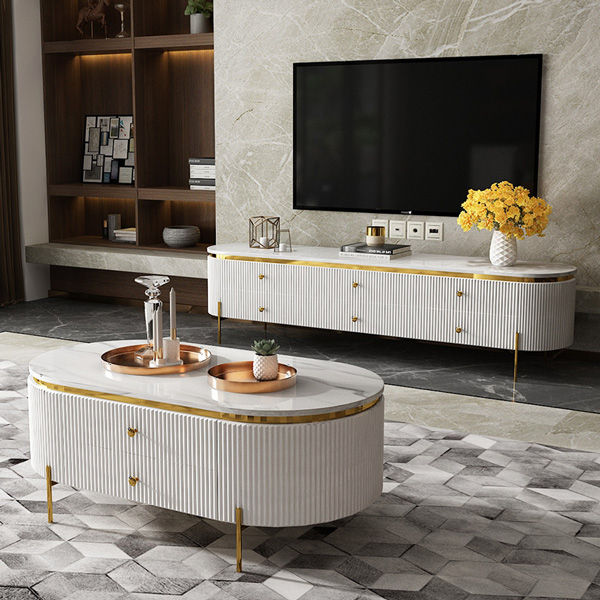 KC FURN-Danni TV Stand + Coffee Table