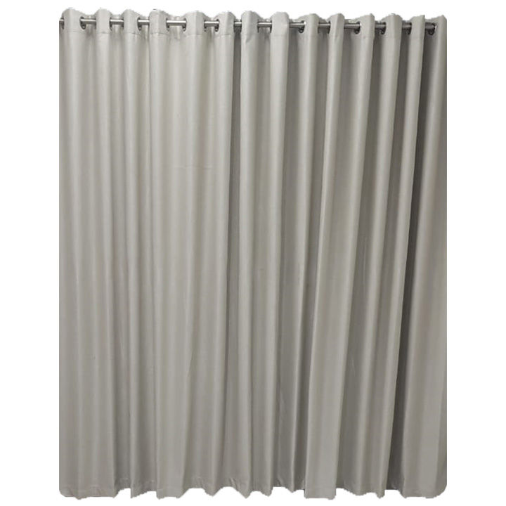 Matoc Designs Readymade Curtain - Modern Selflined - Beige - Eyelet - 285cm W x 221cm H