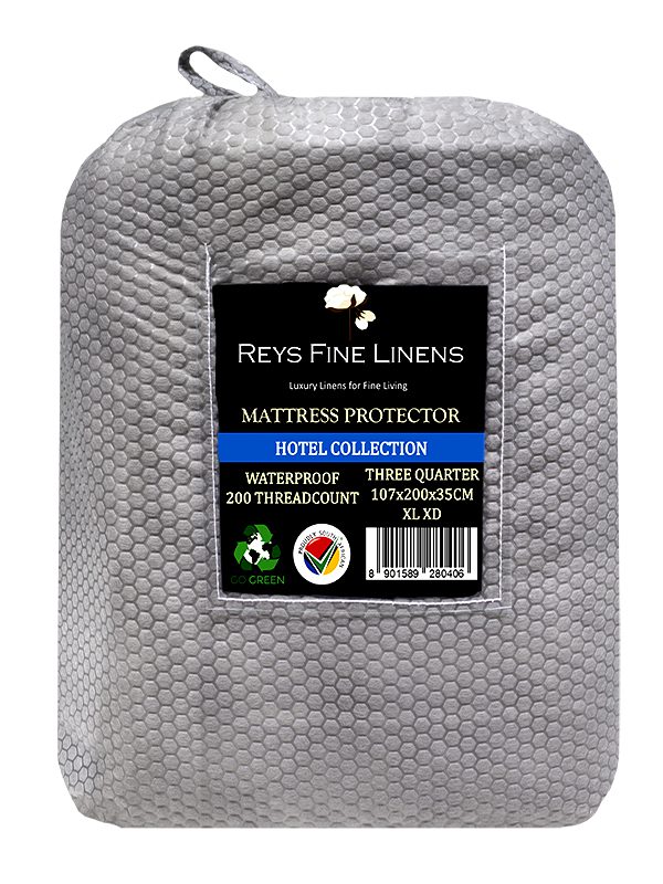 Rey's Fine Linen - Quilted Waterproof Mattress Protector-Three Quarter XL-01 Pc Pack