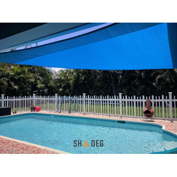 Shade Sail Blue Shadeg Ultrablock 325GSM 500cm ×500cm Square
