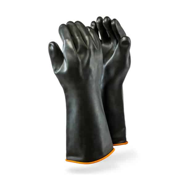 DROMEX RUBBER INDUSTRIAL GLOVES ELDOW LENGTH- SMOOTH PALM (H1-40)