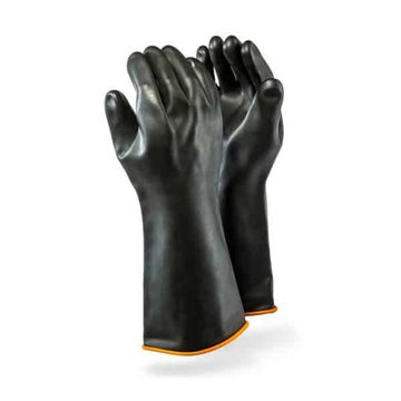 DROMEX RUBBER INDUSTRIAL GLOVES ELDOW LENGTH- SMOOTH PALM (H1-40)