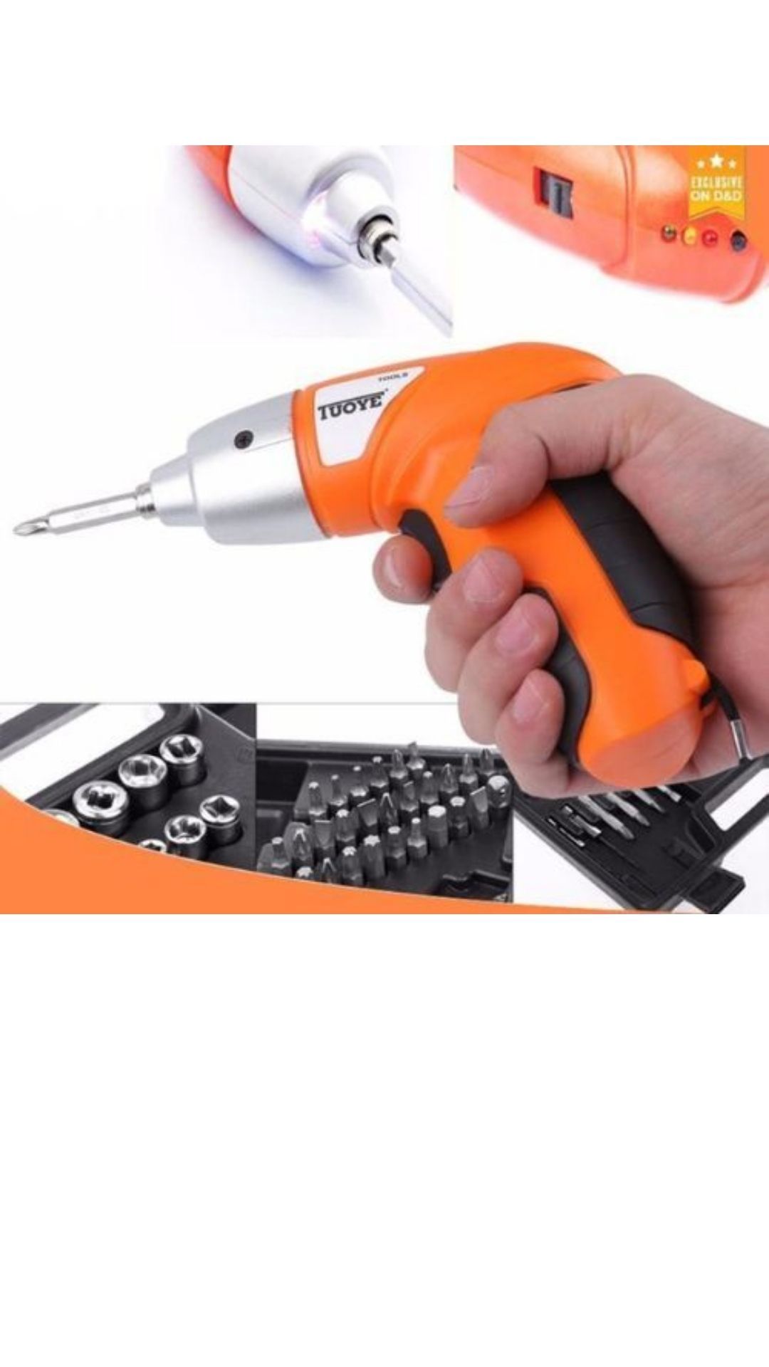 45pcs Cordless Rechargeable Screwdriver