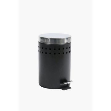 CUT METAL BIN WITH PEDAL Modern Design & Convenient Hands-Free Use