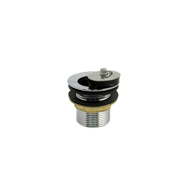 Basin Waste - Brass - Cp - W/brs - Nut - Unslotted - 8 Pack