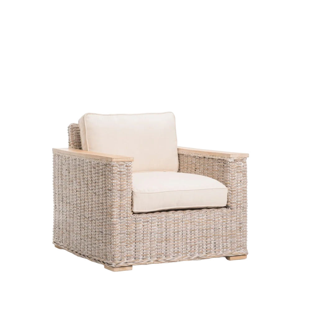 Vividitto - Phuti Kubu Whitewash Armchair