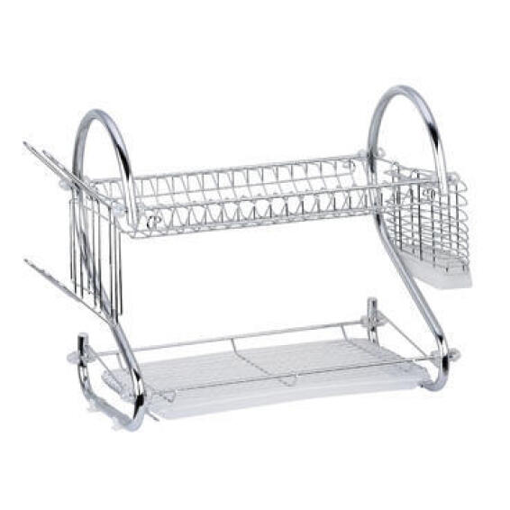 Kitchen Dish Rack With Plastic Tray