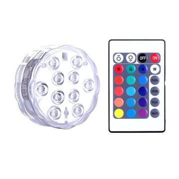 10leds RGB Led Submersible Light Underwater Night Lamp - Pool Lights Waterproof - JG106