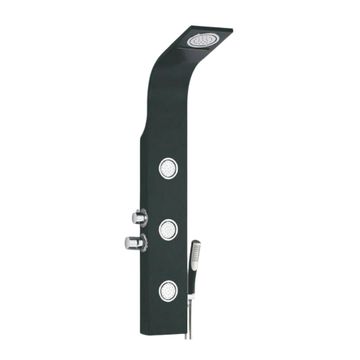 SHOWER PANEL CURV - 1400X200M - MATT BLACK