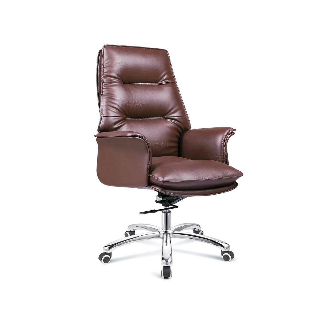Brown Leather Executive Office Chair