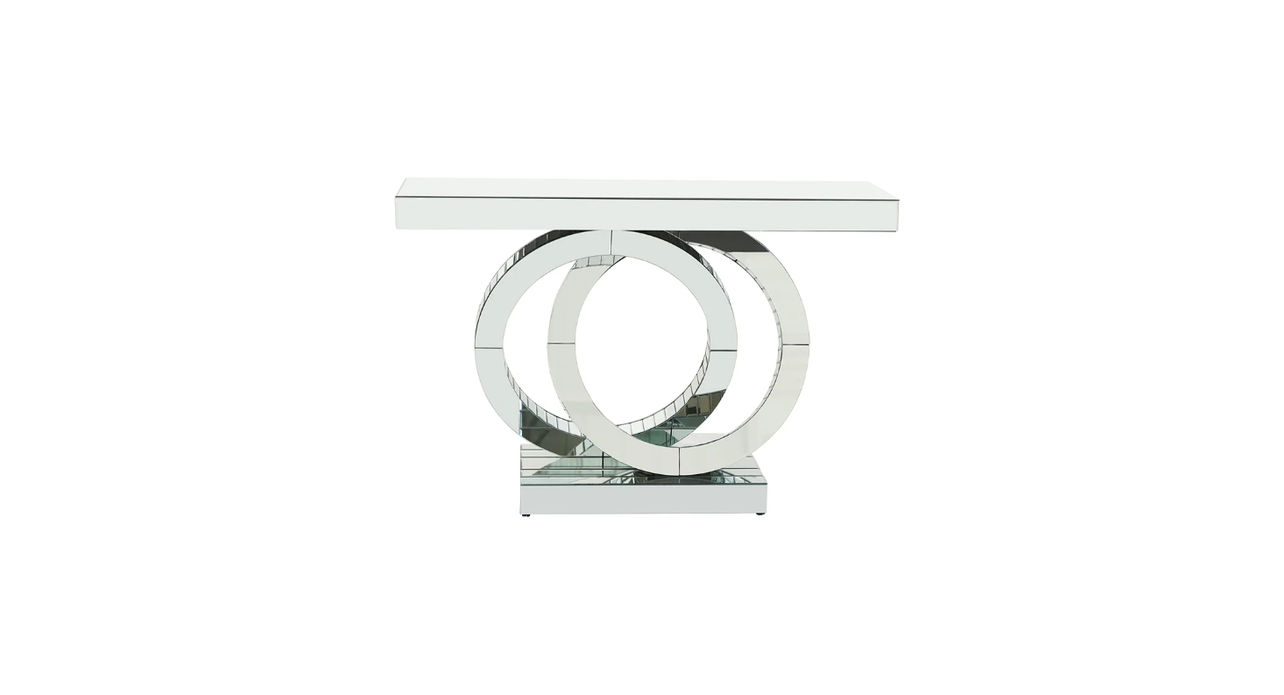 Florence Console Glass Buffet - Silver