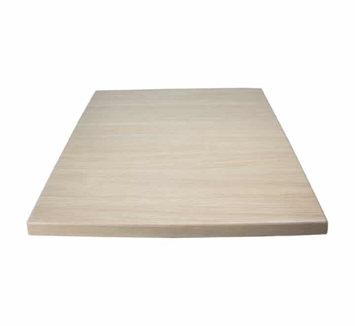 Vividitto - Werzalit Square Cafe Table Top 60cm - White Oak