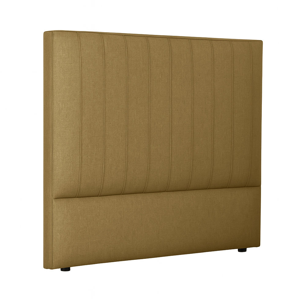 Liora Upholstered Linen Headboard Single Linen Amber