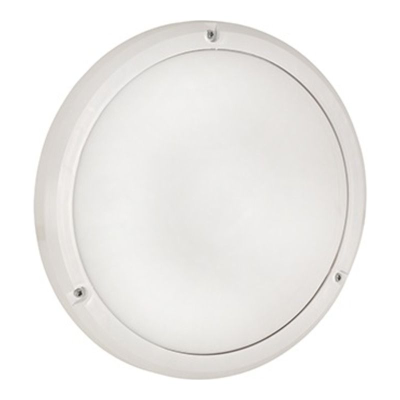 Bulkhead Eco White Opal E27 1x15w