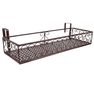 Iron Balcony Plant Pot Railing Shelf