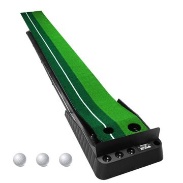 Golf Putting Training Auto Return Mat with 3 Training  Balls